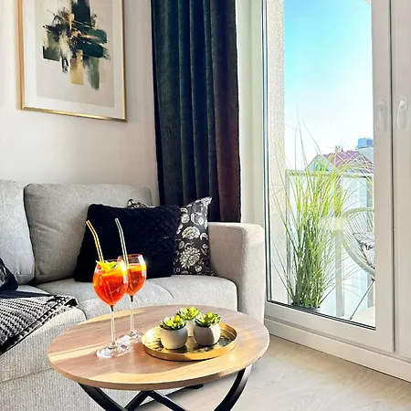 Aura Sky With Balkon & Parking Apartman Szczecin